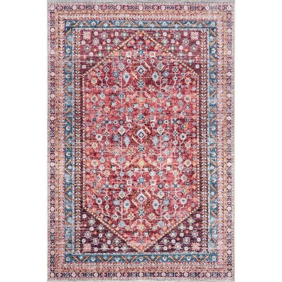 Nuloom Sunsari Geometric Pet Friendly Machine Washable Area Rug
