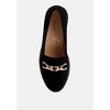 Jacop Micro Suede Metal Chain Link Loafers Women - 4 of 4