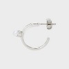 Acrylic Pearl Hoop and Stud Earring Set 9pc - Wild Fable™ Silver - 3 of 3
