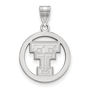 Black Bow Jewelry Sterling Silver Texas Tech Red Raiders NCAA Small Pendant - 1 of 3