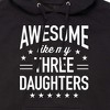 Men's - Instant Message - Awesome Like My 3 Daughters Graphic Fleece Pullover Hoodie - 2 of 4