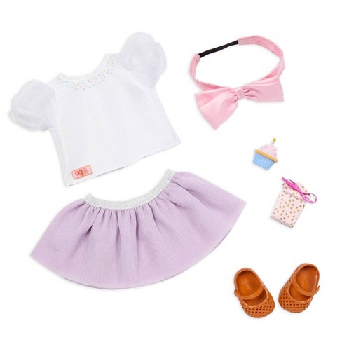 Our Generation Sweet Wishes Fashion Outfit With Cupcake For 18 Dolls :  Target
