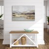 Americanflat 24x36 Canvas Wall Art Featuring Beige, Brown, Blue and White Tones with Hand-Painted Accents and Gold Foil -Landscape Wall Art - 4 of 4