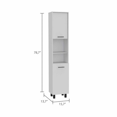 Sheffield Tall White Engineered Wood Pantry Cabinet
