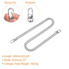Unique Bargains Shoulder Bag Handbag DIY Iron Flat Purse Chain Strap with Buckles 2 Pcs - 2 of 3