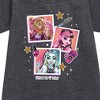 Girls' - Mattel - Girl Squad Pop Art Graphic Short Sleeve Fleece Dress - 2 of 3