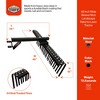 Field Tuff FTF-48SHLR 48 Inch Wide Heavy Duty Steel Sleeve Hitch Landscape Rake for Lawn Tractor or Riding Mower with Rust Resisting Coating, Black - image 2 of 4