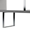 HomeRoots 67" Gray And Silver Metal and Wood Three Tier Etagere Bookcase - 4 of 4