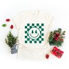 Simply Sage Market Women's Checkered Christmas Smiley Short Sleeve Graphic Tee - 3 of 4