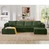 Modular Sectional Sofa, Compressed Sectional Sofa Modern Minimalist Style Corduroy Couch - 2 of 4