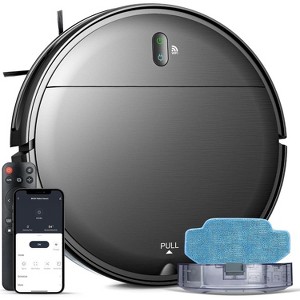 Teendow BR151 Robot Vacuum and Mop, APP/Remote/Voice Control, Cordless Robot Vacuum Cleaner for home, Auto-Charge, for Hardfloor or Carpet, Black - 1 of 4