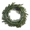 Kurt S. Adler 24“ Pre-Lit Battery Operated Warm White LED Vail Pine Wreath - 2 of 4