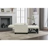 Futon Sofa Bed 3-in-1 Pull Out Sleeper Chair Bed Convertible Chair With USB Ports Leather Sleeper Sofa Bed For Apartment Office - 4 of 4