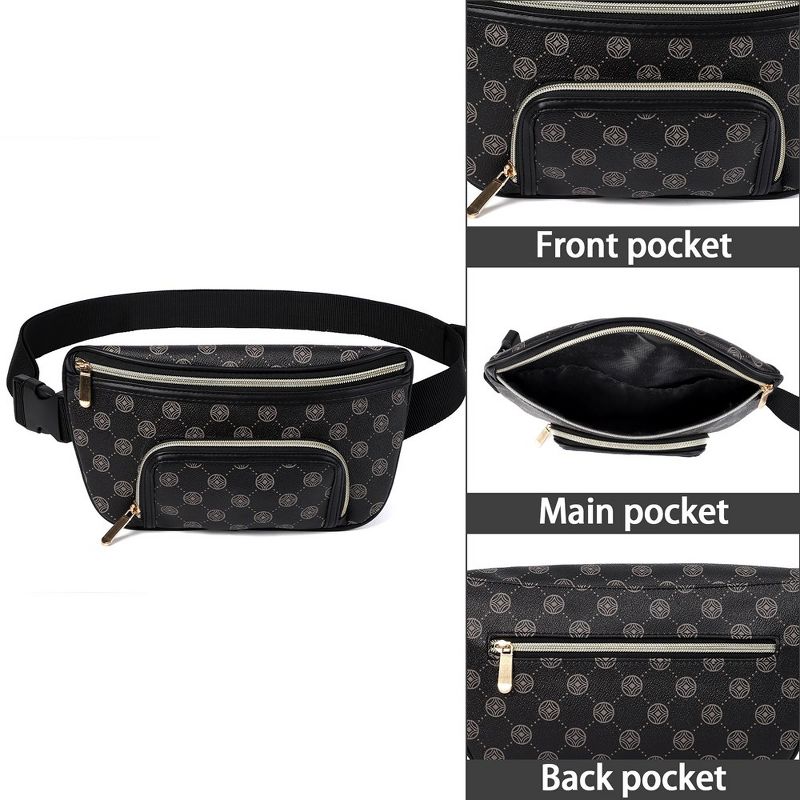 Belt Bag for Women PVC Fanny Pack Crossbody Bags for Women Waist Bag with Adjustable Strap, 2 of 6