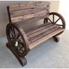 Zingz & Thingz Wagon Wheel Bench 42.25x21x31" - 3 of 3