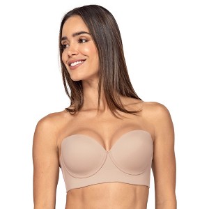 LeSensuel Natural Underwire Strapless Bra Push Up Womens Bras - - 1 of 4