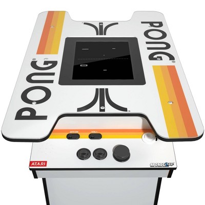 Pong Black Head-to-Head Arcade Gaming Table with 12 Games