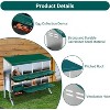 Coucheta Metal Nesting Boxes for Chickens, 8 Hole Roll Away Chicken Laying Boxes for Hens with Lid Cover, Protect Eggs, Easy Egg Collection & Clean - 2 of 4