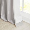 ChicFurnit Curtain Panel Twist Tab Lined for Modern Window Styling and Privacy, Silver, 108"*50"*0.13" - 4 of 4