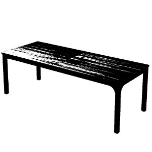 Resenkos Computer Desk, Office Desk, Study Desk,Rectangle Executive Desk, 78.7" Computer Desk 6FT Conference Table,Brown - 1 of 1