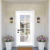 PexFix 36"x80" 8 Lite Full Lite Clear Glass Right Hand Inswing Fiberglass Entrance Door 6-9/16 Door jamb White Primed Fiberglass Knock Down Front Door - 2 of 4