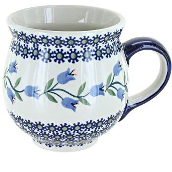 Blue Rose Polish Pottery K068 Manufaktura Large Bubble Mug
