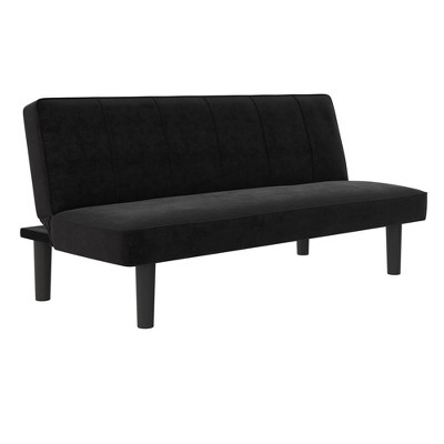 Ethan Futon Microfiber Black - Room & Joy