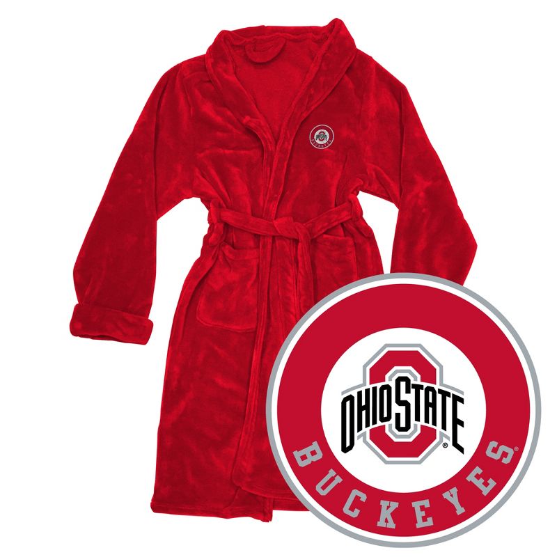 NCAA Ohio State Buckeyes Official Licensed Bathrobe by Sweet Home Collection, 1 of 7