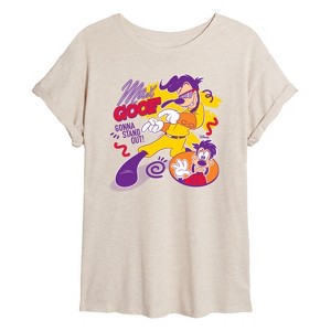 Women's - A Goofy Movie -  Oversized Graphic T-Shirt - 1 of 4