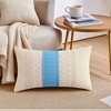 REGALWOVEN Sofa Living Room Boho Farmhouse Decor Geometry Weave Throw Pillow Covers 2 Pcs - 2 of 4