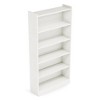 Resenkos Bookshelf, Bookcase Standing Shelf Unts,Wood Bookcase, 72" Tall Bookshelf with 6-Tier Open Storage Shelves,White(5-Tier) - 4 of 4