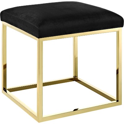 Modway Anticipate Ottoman - Gold Black