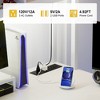 Besiost L-shaped Computer Desk with Hutch, Desk with Power Outlet and LED Light - 4 of 4