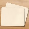 School Smart Manila File Folders, Letter Size, 1/5 Cut Tabs, Pack of 100 - 3 of 4