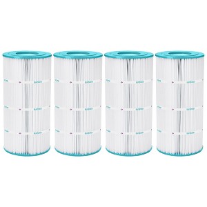 Hurricane Replacement Spa Filter Cartridge for Unicel C-8600, PA80, Filbur FC-1280, Hayward Star-Clear II C800, & Star-Clear II C1500, White, 4 Pack - 1 of 4