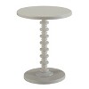 NicBex Round Wood Side Table Turned Spindle End Table Drink Table for Small Spaces Bedroom Patio - 4 of 4