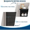 Farmhouse Storage Cabinet Set of 2 -  Freestanding Cabinet with Doors & Drawers for Bathroom/Kitchen/Living Room - 4 of 4