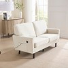 SKRAN Small Loveseat Sofa for Small Spaces, Comfy Small Couch for Bedroom with Thick Cushion, 2 Seater Couch Side Pocket for Living Room - 2 of 4