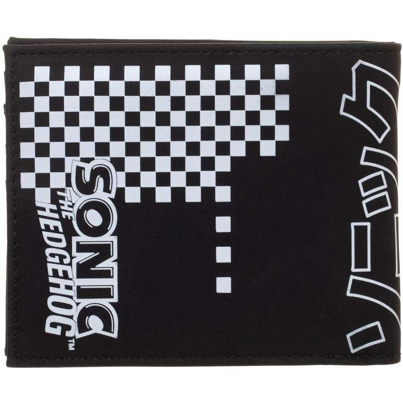 Sonic The Hedgehog And Tails Bi-Fold Bifold Wallet Black, 2 of 4