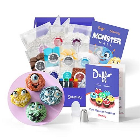 Duff Monster Cupcakes Baking Kit - Duff Goldman x Baketivity Kits for Kids,  Teens & Adults with Pre-Measured Ingredients & Kid-Friendly Instructions 