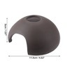 Unique Bargains Hiding Small Fish Aquarium Decoration Ceramic Cave Brown 4.53"x4.53"x1.97" 1 Pc - 4 of 4