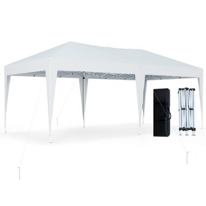 Tangkula 10 x 20 FT Portable Gazebo Shelter w/12 Wind Ropes & 6 Ground Stakes Carrying Bag - 1 of 4