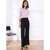 INSPIRE CHIC Women's Satin Dressy 3/4 Sleeve Boat Neck Work Blouse - 4 of 4