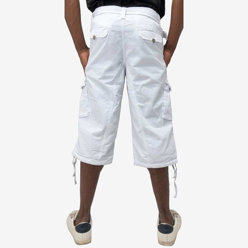 X RAY Men’s Belted 18 Inch Below Knee Long Cargo Shorts (Big & Tall), 2 of 6