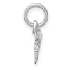 Black Bow Jewelry 14k White Gold Mini Polished Horse Charm - 2 of 4