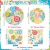 Hachikiko Summer Beach Party Decorations,Umbrella Paper Dinner Plates Flip Flops Dessert Plates Napkins Disposable Summer Pool Birthday Party Supplies - 2 of 4