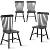 Homy Casa Set of 4 Solid Wood Dining Chairs with Spindle Back, for Kitchen & Dining Room - 2 of 4