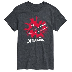 Men's - Marvel - Spider-Man Miles Skyline Short Sleeve Graphic T-Shirt - 1 of 3