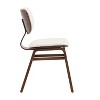 Christopher Knight Home Eliana Contemporary Boucle Upholstered Dining Chair (Set of 2), Beige/Walnut - 4 of 4