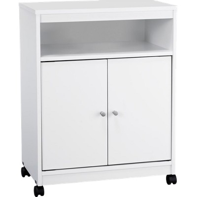 microwave cart with storage target